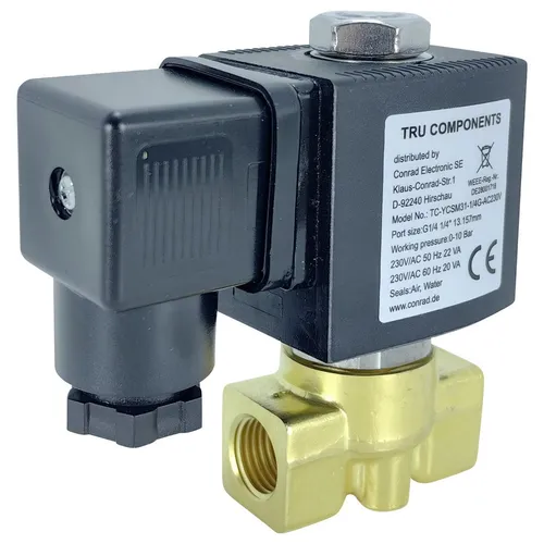 TRU COMPONENTS Direktgesteuertes Ventil TC-YCSM31-1/4G-AC230 - Hochwertiges direktgesteuertes Ventil für zuverlässige Steuerung. Ideal für professionelle Anwendungen mit 230 V/AC und G 1/4 Anschluss. Ein Muss für effiziente Systeme.