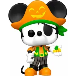 Funko Pop! Disney: Halloween - Pirate Mickey Mouse, 9,5 cm große Vinyl-Sammelfigur, ideales Geschenk für Disney-Fans und Sammler