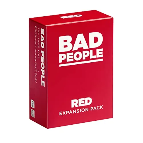 BAD PEOPLE Rotes Erweiterungspaket (Das Party-Spiel, das Sie wahrscheinlich Nicht Spielen sollten) (100 Fragekarten) English Language Edition