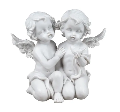 Engel Paar Vogel Deko Schutzengel Engelfigur Skulptur Weihnachts Figur Elfe Fee