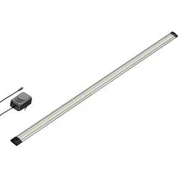ledscom.de LED Unterbau-Leuchte SIRIS 90cm, warm-weiß - Einbauleuchte mit flacher Bauweise (900 x 9 x 30 mm) und 963lm. Ideal für Küche, Schrank oder Werkstatt, energieeffizient und einfach zu montieren.