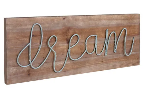 LED-Holzschild dream von Moderne-Wohnideen