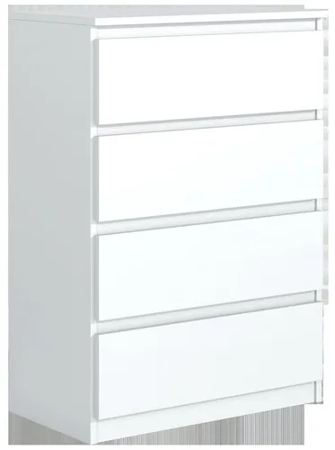 Raumhirsch Kommode Weiß, 4 Schubladen, 70x102x39 cm