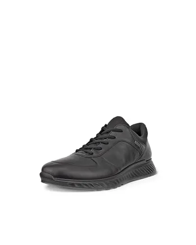 ECCO Herren EXOSTRIDE M LOW GTX Outdoor Schuhe, Schwarz (Black 1001) - 41 EU - Wanderschuhe mit GORE-TEX Technologie für Atmungsaktivität und Wasserdichtigkeit, FLUIDFORM für optimalen Halt und Stoßdämpfung durch ECCO SHOCK THRU.
