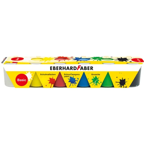 EberhardFaber Temperafarben 6 x 25 ml, Set Basic (25 ml) (575509)