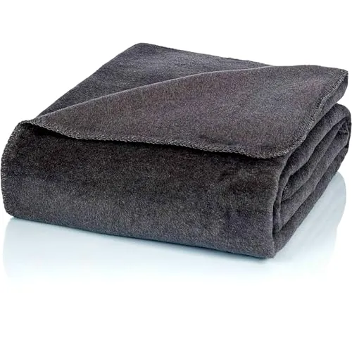 Wohndecke 3 St. G3PG Oeko-Tex Polar Fleecedecken - Bettdecken in Platingrau, 130x160 cm, aus 100% Polyester, OEKO-TEX® zertifiziert für höchste Sicherheit und Komfort.