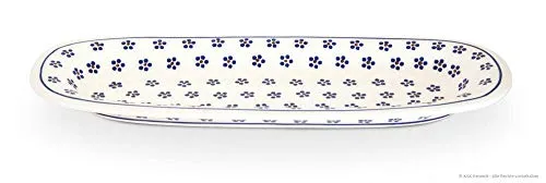 Bunzlauer Keramik Servierplatte 37,4x13,4x3,0 cm, Dekor 225