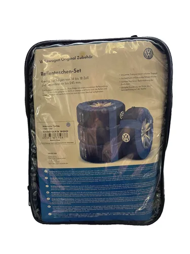 Volkswagen 000073900 Reifentaschen-Set - 4-teiliges Set für Felgen von 14 bis 18 Zoll, schützt Ihre Reifen optimal und erleichtert die Lagerung.