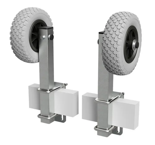 SUPROD Auffahrrampe Sliprollen mit Stütze Ø 200 mm - Transportgeräte & Rampen, ideal für Bootstrailer mit hoher Belastbarkeit von bis zu 200 kg und robuster Stahlverarbeitung für langlebige Nutzung.