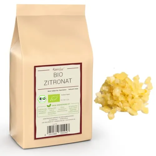 250g BIO Zitronat Würfel - Natürliches Backvergnügen - Trockenfrüchte & -gemüse, kandierte BIO-Zitronat Würfel aus den Niederlanden, ohne Aroma und mit deutschen sowie EU-Bio-Siegel für höchsten Genuss.