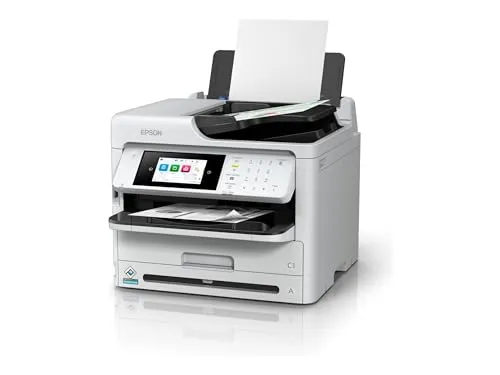 Epson Multifunktionsgerät Workforce Pro WF-M5899DWF - Drucker, vielseitiges Großformat-Multifunktionsgerät mit hoher Druckgeschwindigkeit und kosteneffizienten Tintenpatronen für Büroanwendungen.