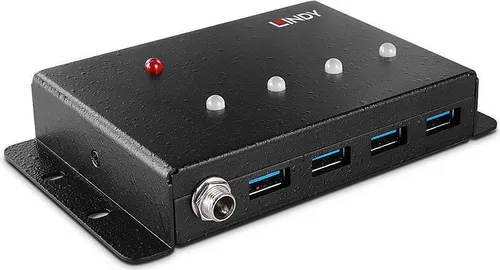 Lindy USB Hub mit Metallgehäuse