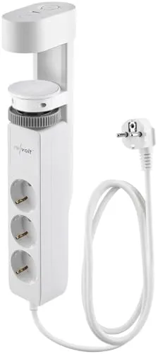 revolt Steckdosenleiste mit USB-C: 3-fach Tischsteckdose mit Schraubklemme - Steckdosen & Zubehör, Montage ohne Bohren dank Schraubklemme und 2 USB-C-Anschlüsse mit Power Delivery bis 20 W für schnelles Laden.