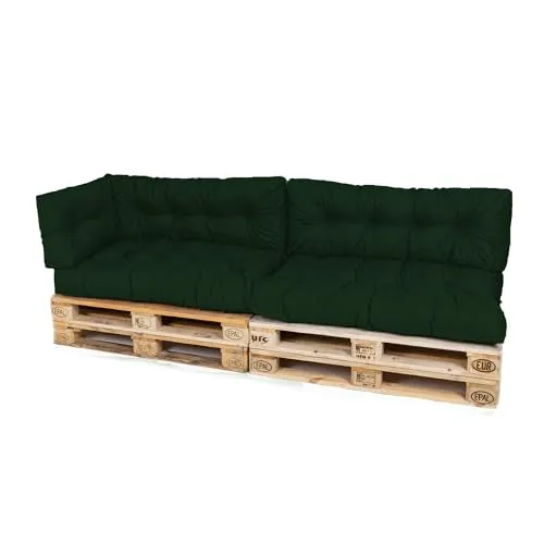 TexDeko® Garden Palettenkissen 120x80x18cm in grün von TexDeko