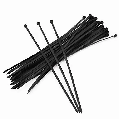 Aquagart Kabelbinder 100 Stück für Befestigung Schattiernetz Kabel Teichnetz Tennisblende u.v.m. I 300 mm x 4,8 mm Kabelbinder schwarz I Besonders reißfest UV-beständig Temperatur-beständig