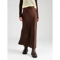 Vila A-Linien-Rock VIEllette - Schoko - A-Linien-Rock aus 100% recyceltem Polyester, 3/4-lang und in schicker Unifarbe, ideal für nachhaltige Modebewusste.