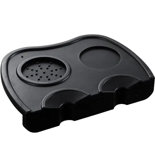Ideal Swan Tampermatte mit Kantenschutz Tamping Matte aus Silikon Barista Zubehör Arbeitsplatte Coffee Powder Tamper Pad für Espresso Siebträgermaschine