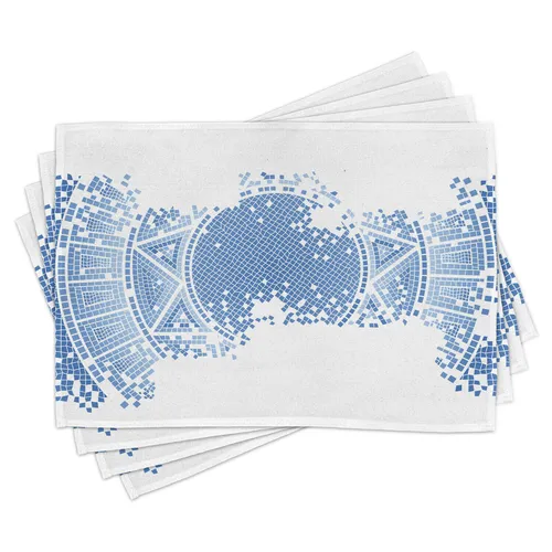 Platzmatten Alte verschlissen Mosaik, 45cm x 30cm