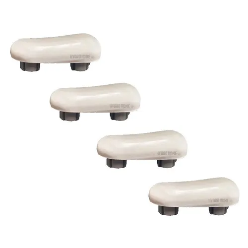 Kit 4 Stück Schräg Graue Gummipuffer Für WC Sitzabdeckung