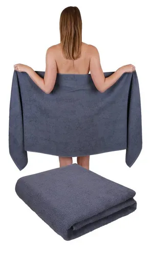 Betz Saunatuch XXL Berlin - 2 Stück 70 x 200 cm - Saunahandtücher aus 100% Baumwolle, XXL Größe 70 x 200 cm, ideal für ein luxuriöses Saunaerlebnis. Waschbar bei 60°C und trocknergeeignet, für höchsten Komfort und Pflegeleichtigkeit.