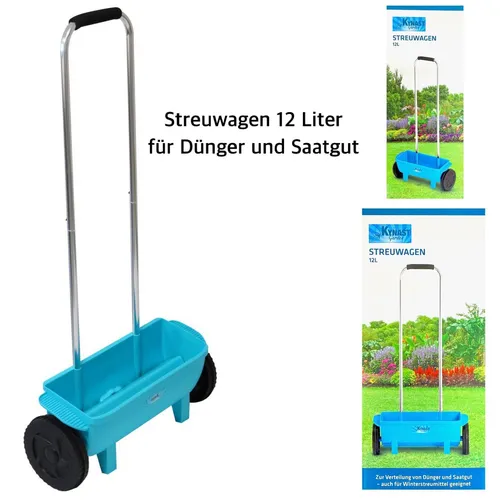 Produktbild Kynast Streuwagen 12L Handstreuwagen 45cm Streubreite Saatgut Dünger Streusalz