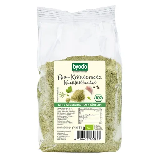 BYODO Premium Bio-Kräutersalz Nachfüllbeute Bio