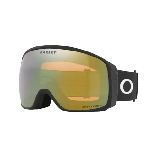 Oakley Flight Tracker L Matte Black / Prizm Sage Gold Skibrille - Goggles mit überdimensionalem Sichtfeld, optimaler Kontrastsicht durch Prizm-Technologie und kompatibel mit den meisten Helmen für besten Tragekomfort.