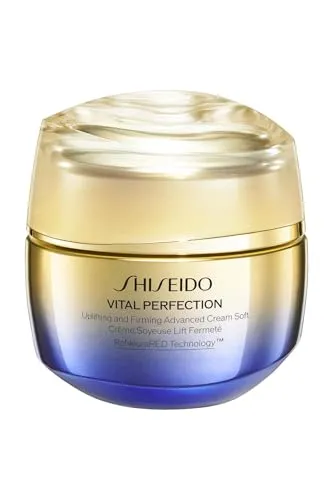 Shiseido Vital Perfection Uplifting & Firming Advanced Cream Soft 50 ml - Tagescreme mit aufpolsternder und straffender Wirkung, bietet intensive Feuchtigkeit und ist nachfüllbar für nachhaltige Schönheit.