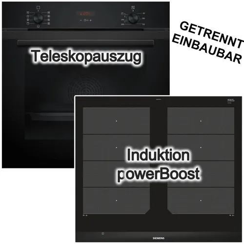 Siemens Induktion Herdset mit Teleskopauszug