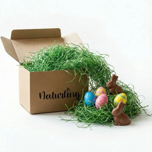 naturling Osternest Ostergras 500g, Holzwolle oder Heu von naturling