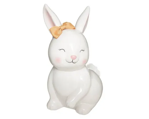 Atmosphera Spardose RABBIT 22 cm - Die Spardose RABBIT vereint Funktionalität und charmante Dekoration. Mit 22 cm Höhe ist sie perfekt für Kinderhände und bietet Platz für Münzen und Scheine. Ein ideales Geschenk, das Sparen spielerisch vermittelt.
