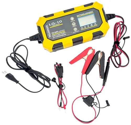 WELDINGER Autobatterie-Ladegerät LG10 smartinvert 10A Load Repair Boost 6-24V Autos, Motorräder, Boote, Blei-Säure-, Calcium-, Gel-, AGM-, Wet-, EFB-, Lithiumbatterien, vollautomatischer Ladezyklus