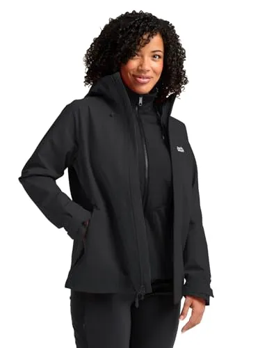 Jack Wolfskin Wild Places 3IN1 Jacket W black (6000) XL in schwarz von Jack Wolfskin