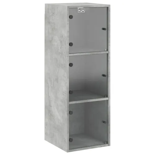 vidaXL Wandschrank mit Glastüren, Modern und Stauraum für Wohnzimmer