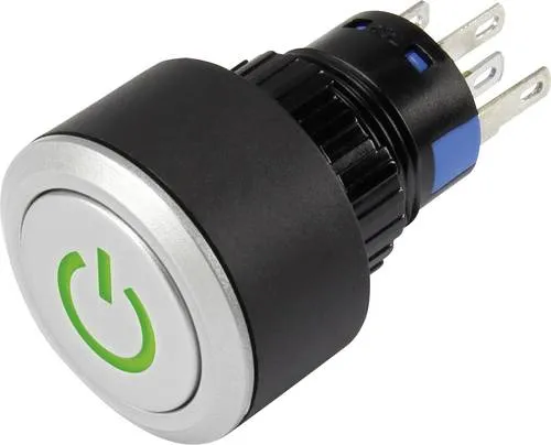 TRU COMPONENTS 1303030 LAS1-AWY-11T G - Drucktaster 12V, 250V AC 3A, langlebig und ideal für präzise Steuerungen