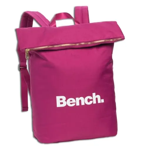 Bench. Rucksack Damen fold over Kurierrucksack 64187 - Stylischer Azalee-Farbton, ideal für den Alltag und vielseitig einsetzbar als Daypack.