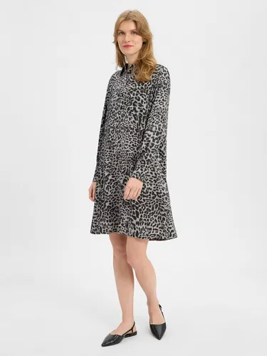 Comma Hemdblusenkleid mit All-Over Leo Print von comma,
