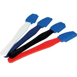Silistix Glättespachtel - 4er Set 4, 6, 8, 10 mm - Hochwertiges Glättespachtel-Set für sauberes Arbeiten, ideal für schwer zugängliche Stellen und alle gängigen Dichtstoffe. Hoch elastisch und abriebfest, perfekt für Bau- und Renovierungsprojekte.