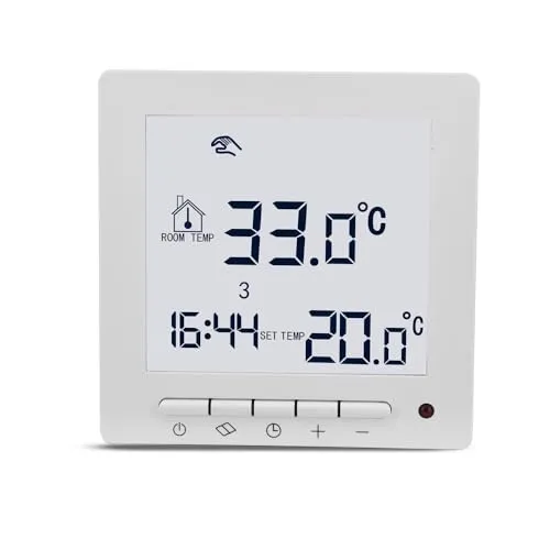 Termofol Heizkörperthermostat TF-H2, IP20 - Klimageräte Zubehör - Präzise Temperaturregelung für optimalen Komfort und Energiekostensenkung, modernes Design und einfache Bedienung.