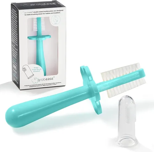 Baby Zahnbürste Finger Zahnbürste Training Kleinkind Grabease Zweiseitig Baby