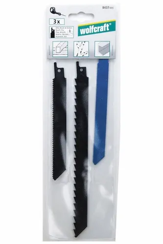 Wolfcraft Säbelsägeblatt-Set 3-teilig