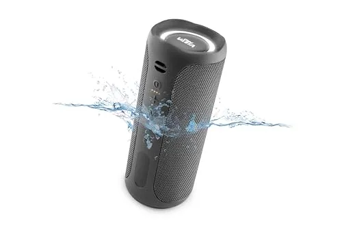Vieta Pro PARTY Bluetooth Speaker 40W - Tragbarer Wireless Lautsprecher mit Plattenspieler und Tonabnehmer, kraftvoller Sound für jede Party