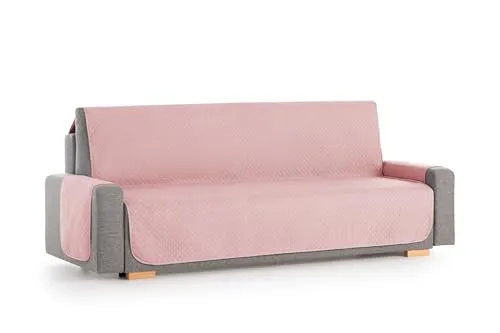Textilhome Sofa Überzug Adele, Universeller Sofabezug, Couch Überzug, SofaÜberwurf Gepolstert, Sofaschoner Schutzdecke für 3 Sitzer, Haustierfreundlich, Farbe Pinke, 150 cm