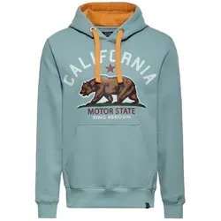 KingKerosin Kapuzenpullover California Motor State (1-tlg) mit angerauter Innenseite