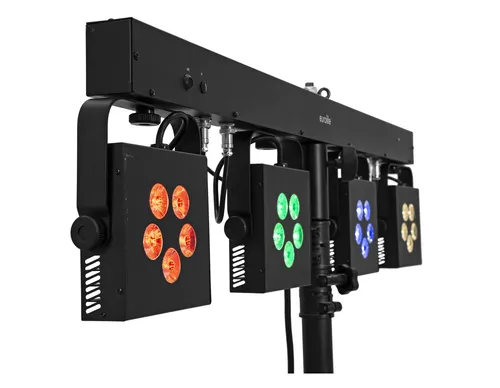 Eurolite KLS-902 Next LED-Bar - LED-Bar mit 5 LEDs, ideal für mobile Einsätze und Bühnen. Stufenlos dimmbar, DMX-ansteuerbar und mit 20 integrierten Showprogrammen für maximale Flexibilität.