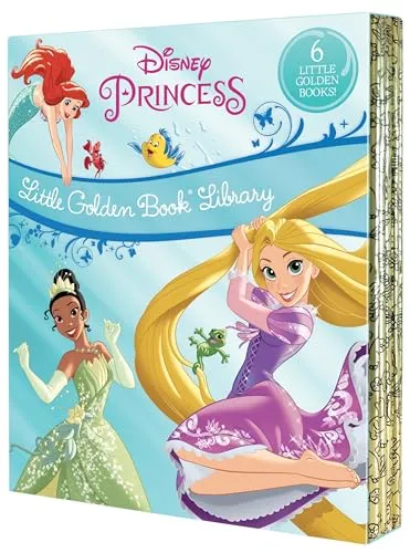 Disney Princess Little Golden Book Library - Babyratgeber mit zauberhaften Geschichten von Disney-Prinzessinnen, ideal für kleine Leser und die Förderung der Fantasie.
