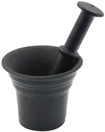 Mörser & Stößel KINGHOFF KH-1196 aus Gusseisen in schwarz von NEW