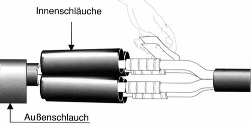 Cimco Werkzeuge Schrumpf-Muffe 1,5-6/3 184060 Verbindungs-/Übergangsmuffe