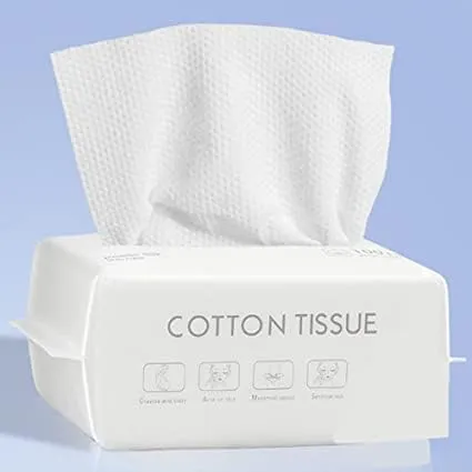 Reinigungstücher Einweg-Gesichtstuch Trockene Baumwolltücher Gesicht Reinigung Handtuch für empfindliche Haut (1Packung)