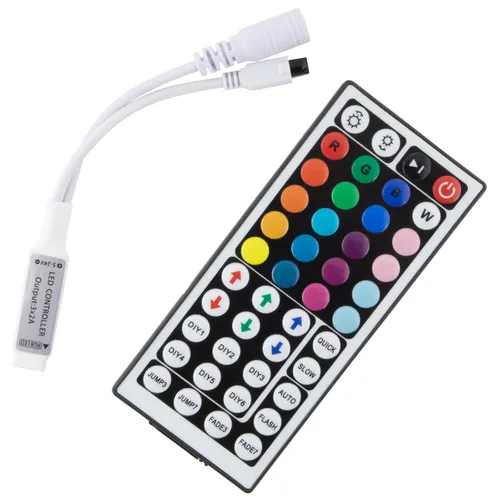Tasten RGB Mini Controller; Fernbedienung LED Streifen Band Stripe 12V 72W 44